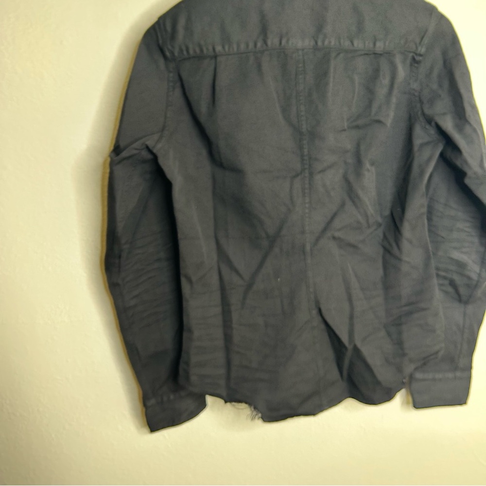 Frank & Eileen Barry Tailored Button Up Shirt in Black Famous Denim Size XS - Picture 7 of 16